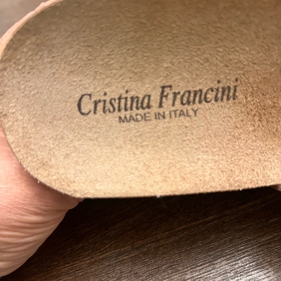Cristina Francini made in Italy Brown Wedge Sandals!👡 - Picture 5 of 6